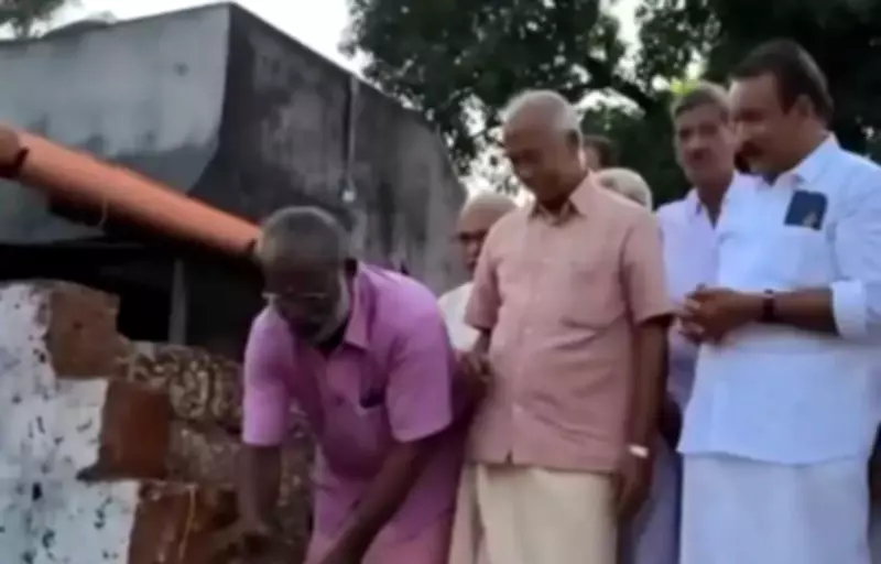 Payyannur MLA-elect inaugurates wall reconstruction after CPM demolition
