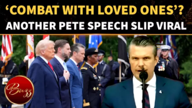 Pete Hegseth Mocked After Awkward Arlington Memorial Day Speech Slip