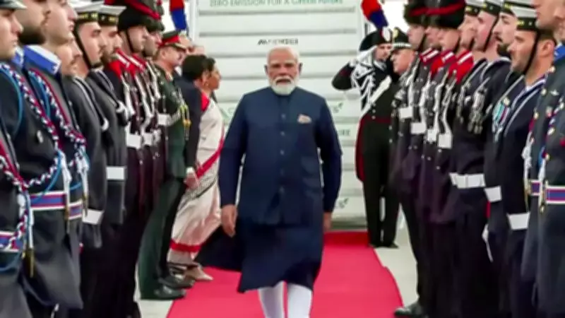 PM Modi Arrives in Rome for Final Leg of Five-Nation Tour, Bilateral Talks Planned