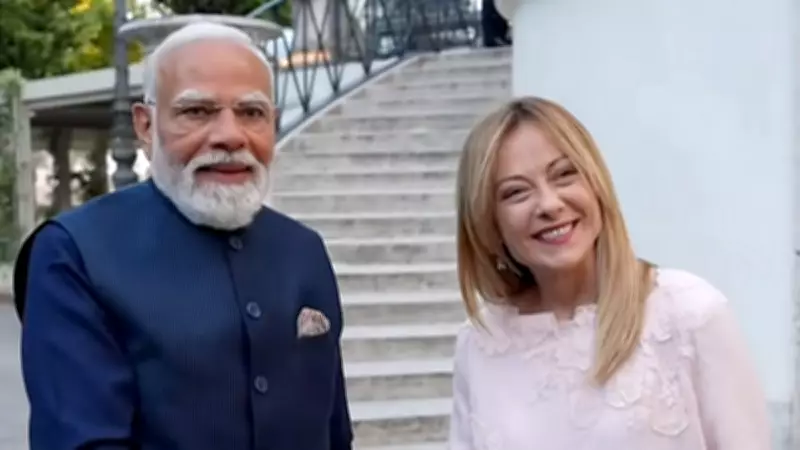 PM Modi Gifts Melody to Italian PM Giorgia Meloni During Visit