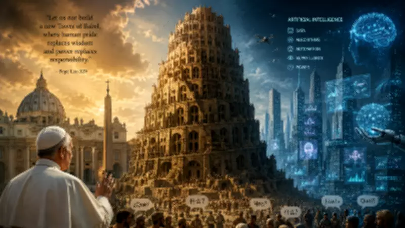 Pope Leo XIV Warns AI Race Risks Biblical Tower of Babel Chaos