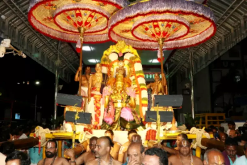 Pournami Garuda Seva at Tirumala Draws Massive Devotee Turnout