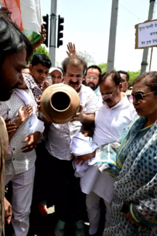 Pratap Singh Khachariyawas leads protest over Jaipur water crisis, secures supply boost of 200 lakh litres