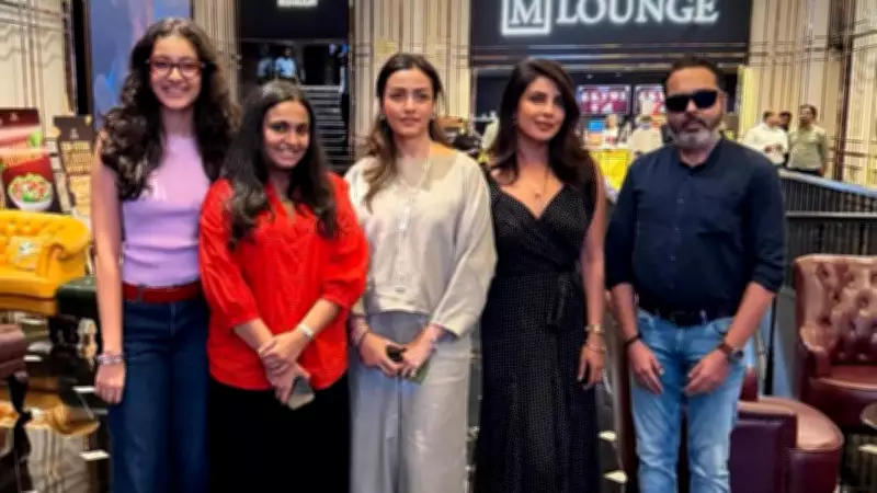 Priyanka Chopra Spotted with Namrata Shirodkar and Sitara at Mahesh Babu's Theatre