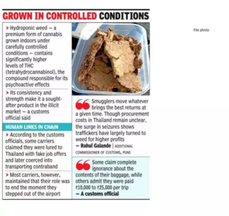 Pune Airport Sees Shift to Hydroponic Weed Smuggling, Gold Loses Appeal
