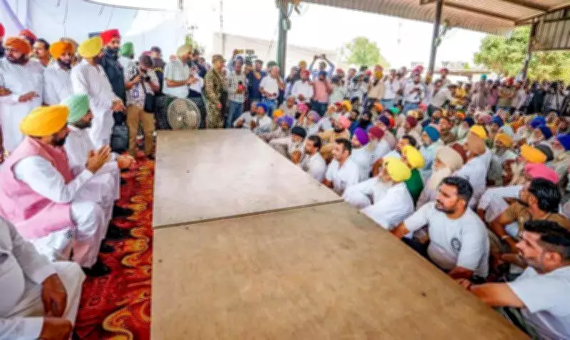 Punjab CM Mann Urges Farmers to Shift to Canal Irrigation, Announces Water from May 1