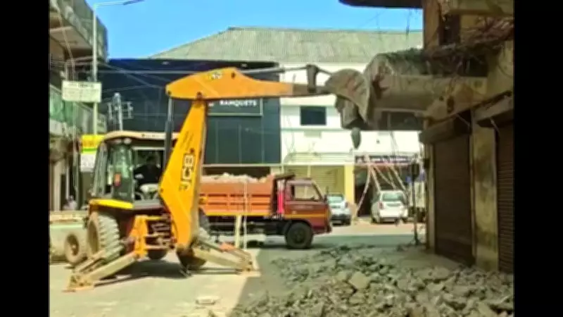 PWD Demolishes Dangerous Portions of Holy Family Building in Panaji