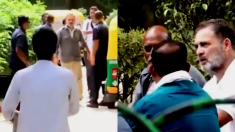 Rahul Gandhi Meets Auto Drivers in Delhi, Promises Jobs for Their Children
