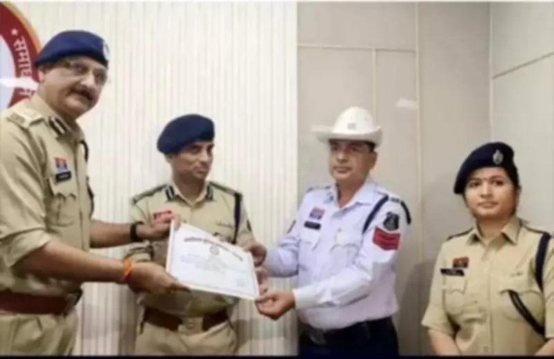 Raipur Police Commends Traffic Constable for Helping Differently-Abled Man in Rain
