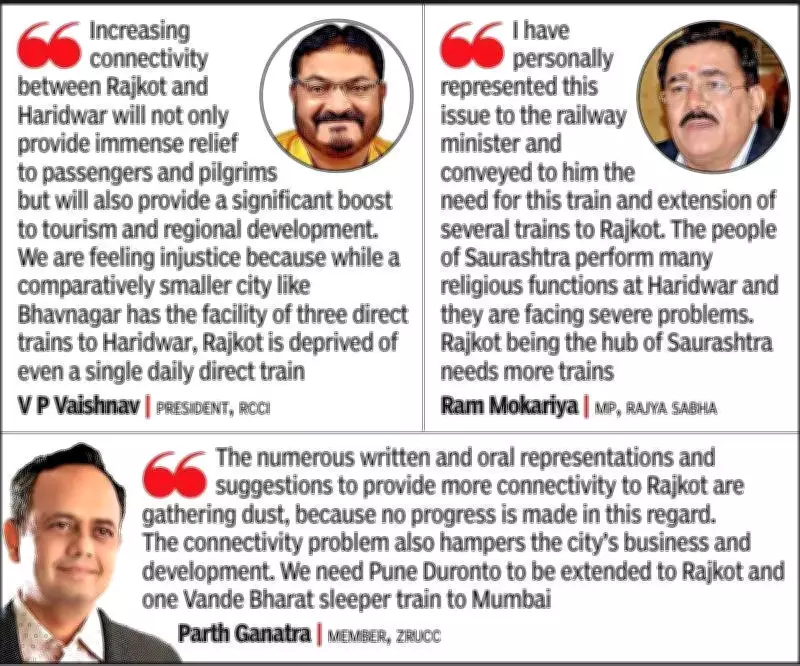 Rajkot Intensifies Demand for Direct Daily Train to Haridwar After Three-Year Wait
