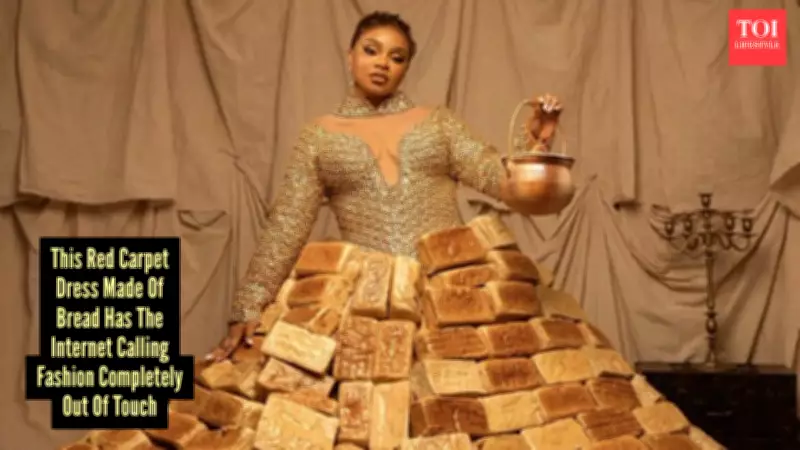 Reality Star Sparks Outrage with Dress Made from 500 Loaves of Bread