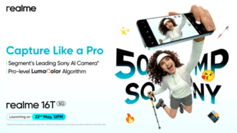 Realme 16T to Feature 8000mAh Battery, AI Portrait Tech, Launch May 22