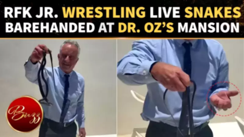 RFK Jr. Grabs Snakes at Dr. Oz's Home, Wife Cheryl Begs Him to Stop