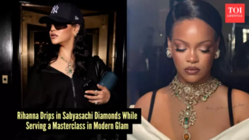 Rihanna Goes Viral in Sabyasachi Jewels with Edgy Streetwear Style
