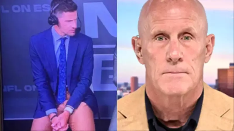 Robert Harward Mask and Dan Orlovsky Pants Distract Viewers from News