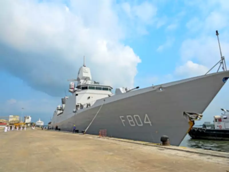 Royal Netherlands Navy Ship Arrives in Kochi Escorted by Indian Navy