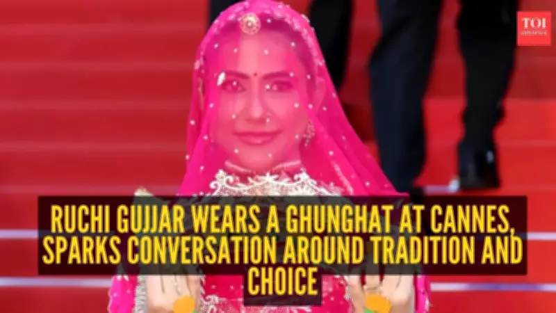 Ruchi Gujjar Wears Ghunghat at Cannes, Sparks Debate on Tradition and Feminism