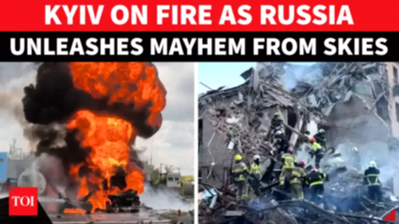 Russia Bombards Kyiv in Massive Attack, 24 Killed in Ukraine Capital