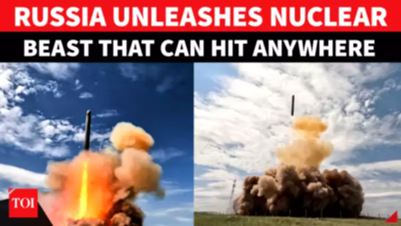 Russia Launches 'Doomsday Nuclear Beast' RS-28 Sarmat ICBM, Putin Oversees Test