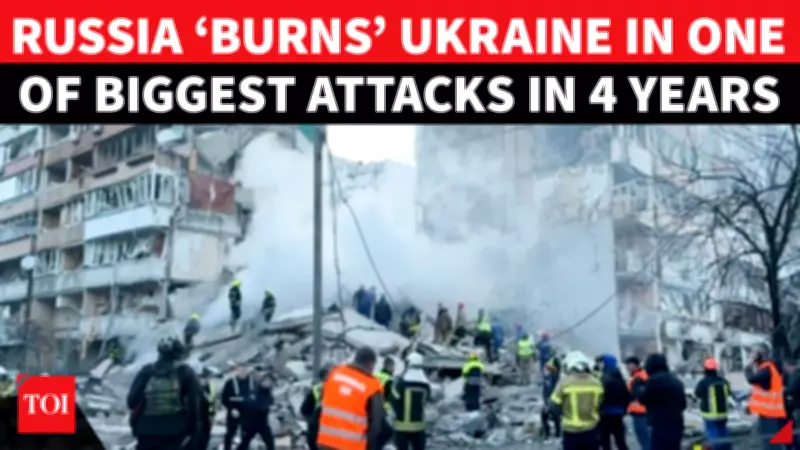 Russia Launches Massive Drone and Missile Barrage on Kyiv, Scores Injured
