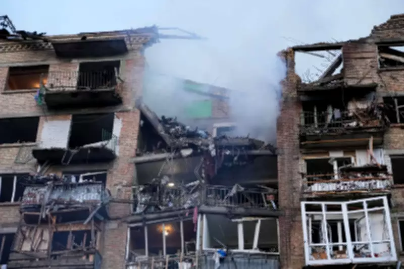 Russia Launches Massive Missile and Drone Attack on Kyiv, Injuring at Least 10