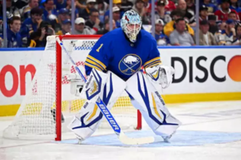Sabres' Luukkonen smashes mask in emotional Game 7 loss