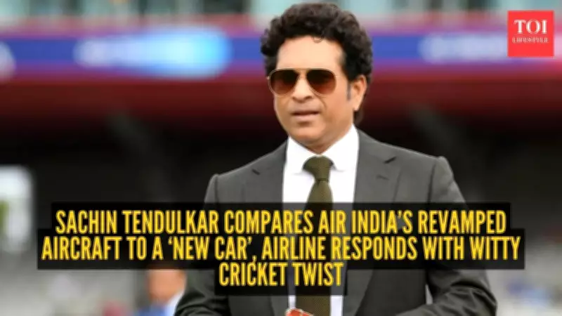 Sachin Tendulkar's 'New Car Feeling' on Air India Flight Wins Internet