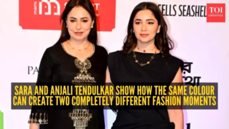 Sara and Anjali Tendulkar's Effortless Black Outfits Prove Style Runs in the Family