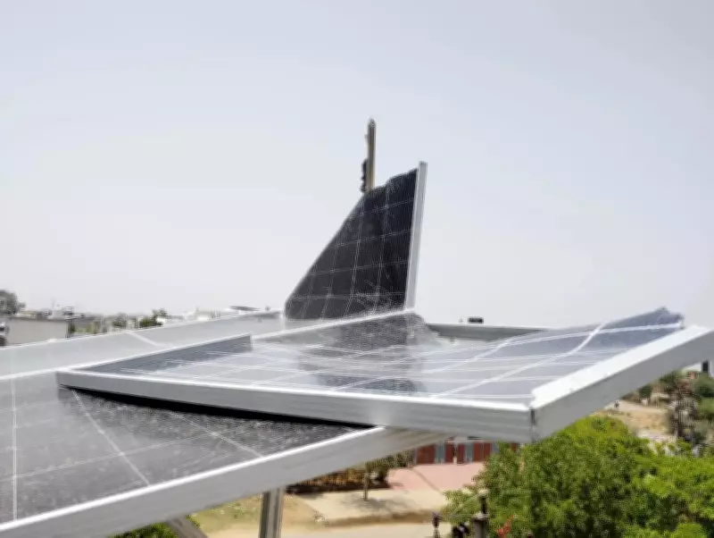 Severe Storm Damages Rooftop Solar Panels in Rajasthan, Raising Safety Concerns