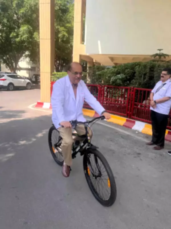SGPGI Director Cycles to Office, Launches Green Mobility Campaign