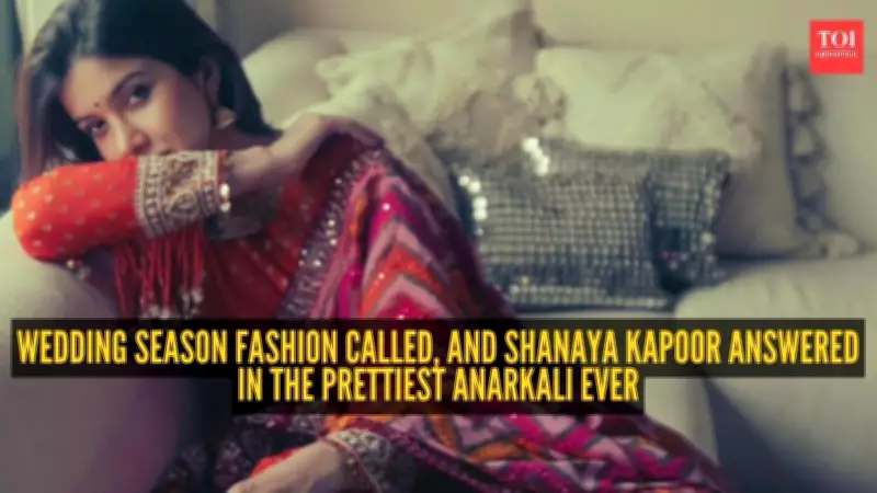 Shanaya Kapoor's Ethnic Anarkali: Perfect Wedding Season Fashion Inspiration