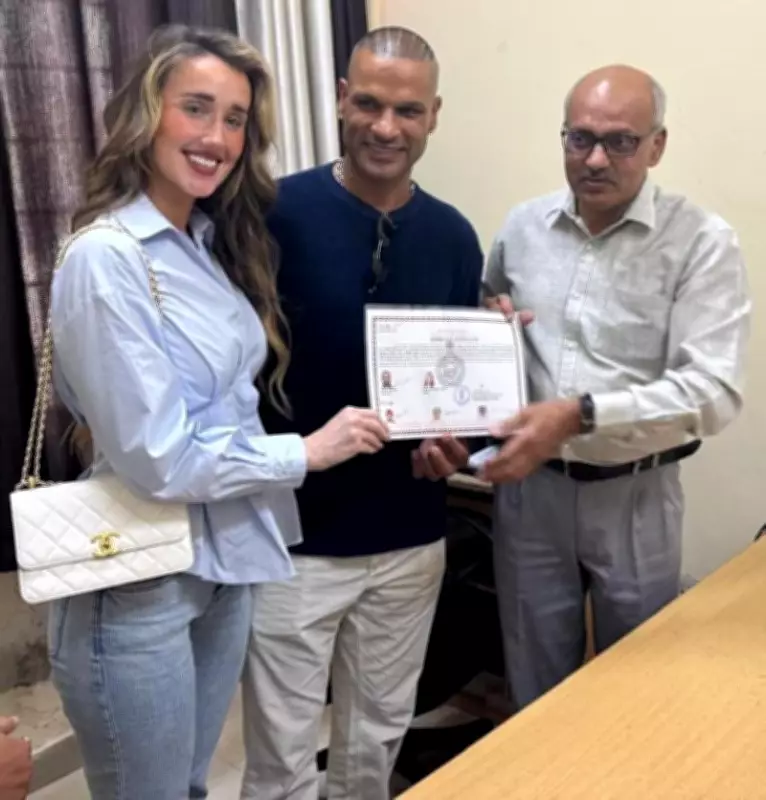 Shikhar Dhawan Registers Marriage with Sophie Shine in Gurugram