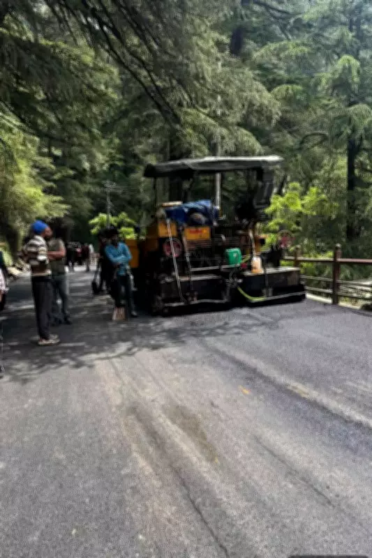 Shimla Club Road Tarring to Finish by May 5 Under Utility Duct Project