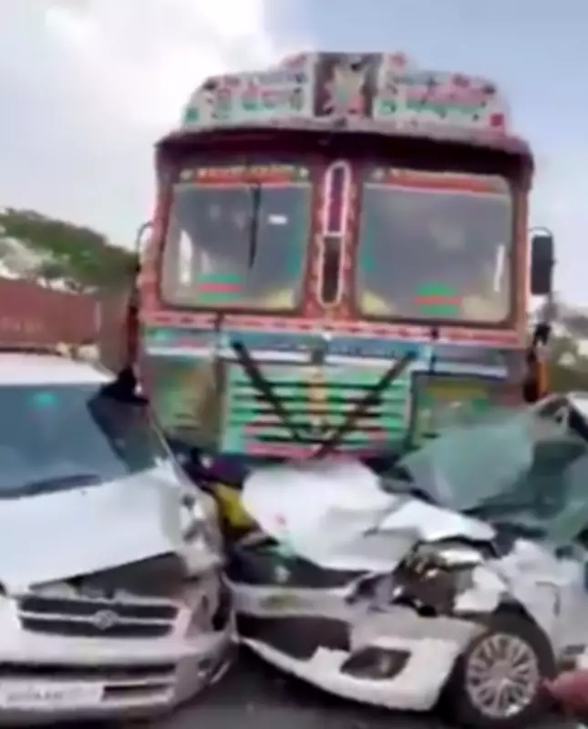 Six Injured in Multi-Vehicle Pile-Up on Nizamabad-Adilabad Highway
