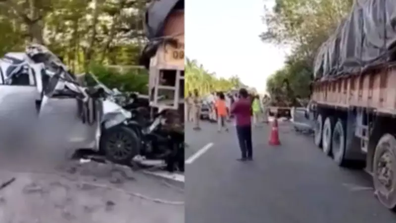 Six killed in car-lorry collision in Telangana's Rajanna Sircilla