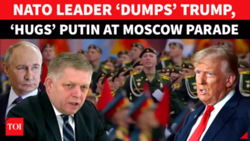 Slovak PM Fico Joins Putin for Victory Day, Defying EU and Baltic Bans