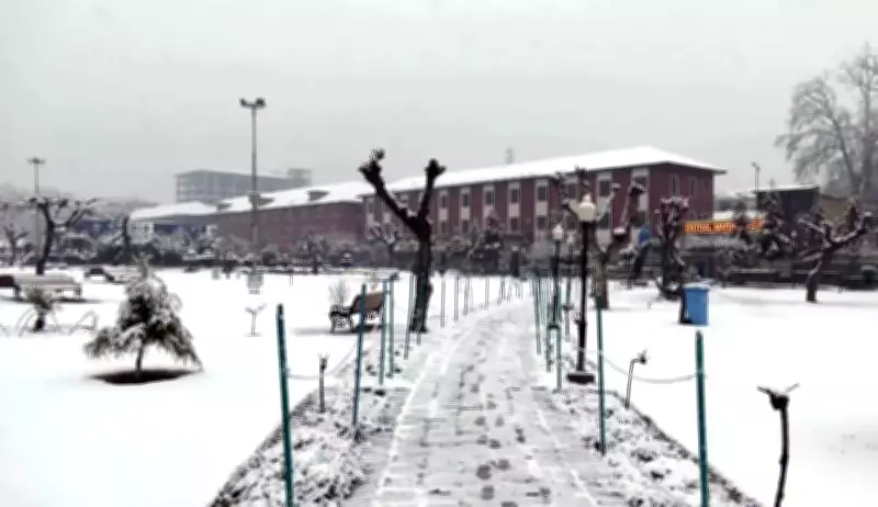 Snowfall and Rains Lash North Indian Hill States, Temperatures Drop Sharply