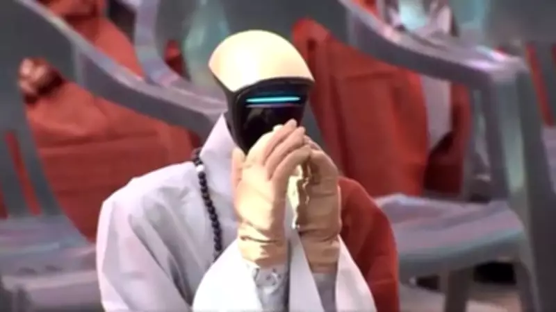 South Korea's First Robot Monk Gabi Participates in Buddhist Ceremony