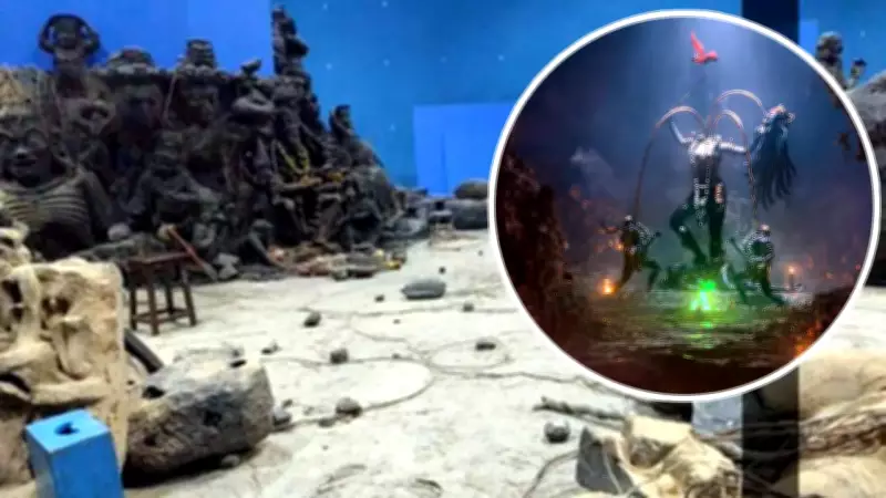 SS Rajamouli's Varanasi Set Photo Goes Viral, Hinting at Epic Ugrabhatti Caves Sequence