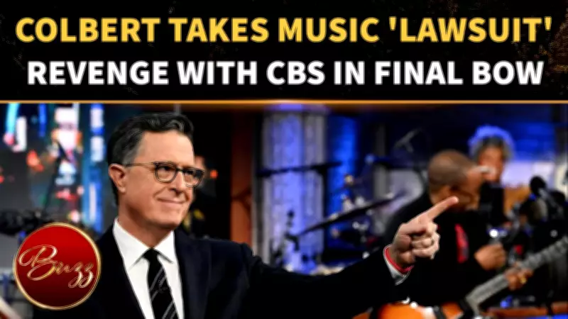 Stephen Colbert Turns 'Peanuts' Song Into CBS Roast in Finale Crowd Erupts Laughter