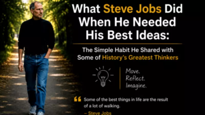 Steve Jobs' Simple Walking Habit for Creativity Boost of 60%