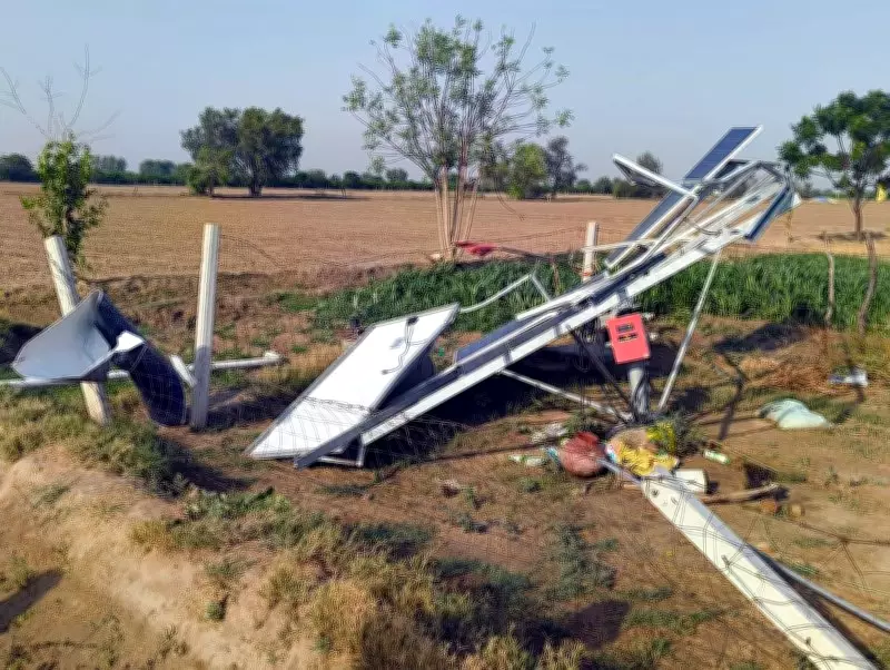 Storm Sweeps Through Abohar Villages, Uproots Solar Panels