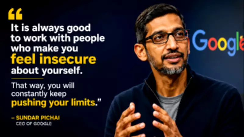 Sundar Pichai's Counterintuitive Career Advice: Embrace Insecurity to Grow
