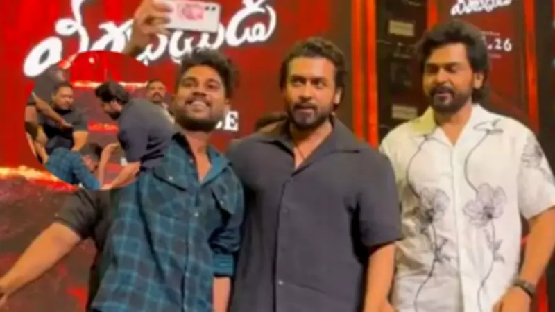 Suriya's Calm Reaction to Fan Breaching Security Wins Hearts Online