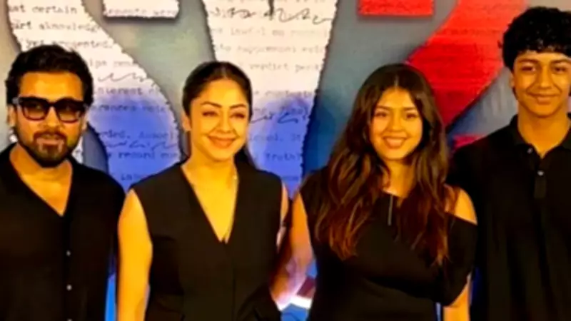 Suriya's 'Karuppu' Crosses Rs 207 Crore, Jyotika Praises His Performance at Premiere with Kids