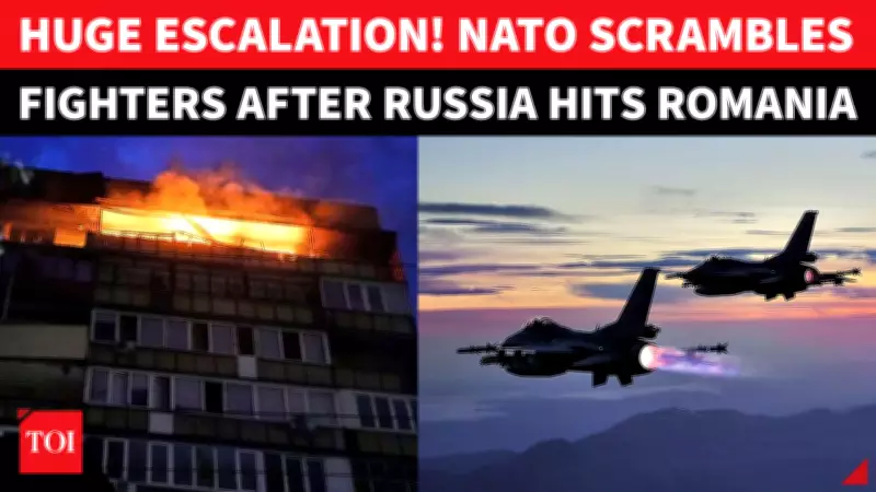 Suspected Russian Drone Hits Romania Building, Injuring Two, NATO on Alert