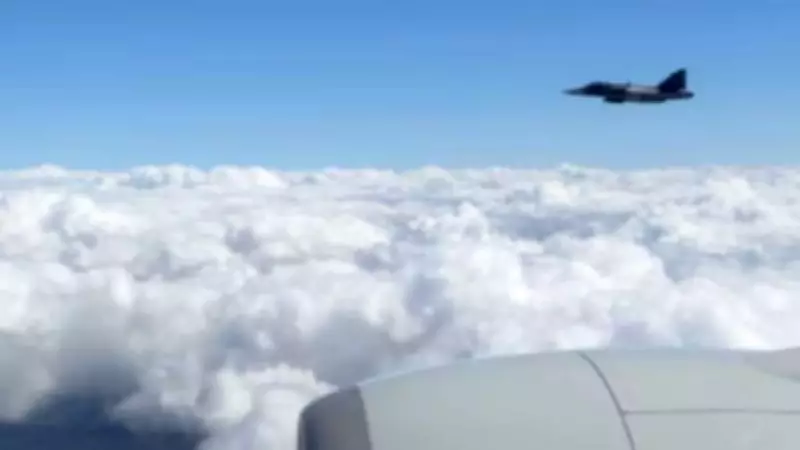 Swedish Gripen Jets Escort PM Modi's Aircraft Ahead of Gothenburg Arrival