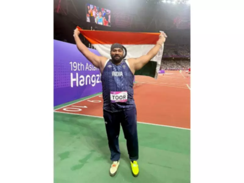 Tajinderpal Singh Toor Wins Shot Put Gold at Indian Athletics Series