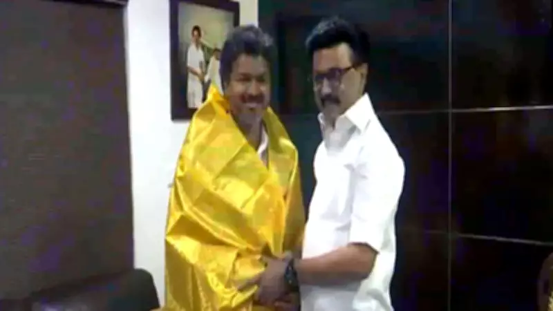 Tamil Nadu CM Vijay Calls on DMK Chief Stalin in First Meet Post-Election