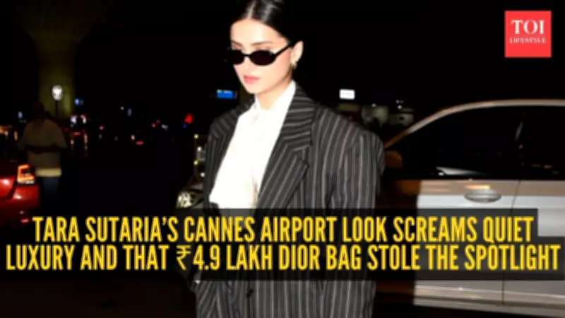 Tara Sutaria Stuns at Airport in Power Suit, Hints at Cannes Debut